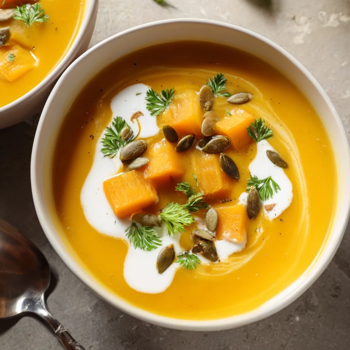 Geroesteter Kuerbis aromatisch fein