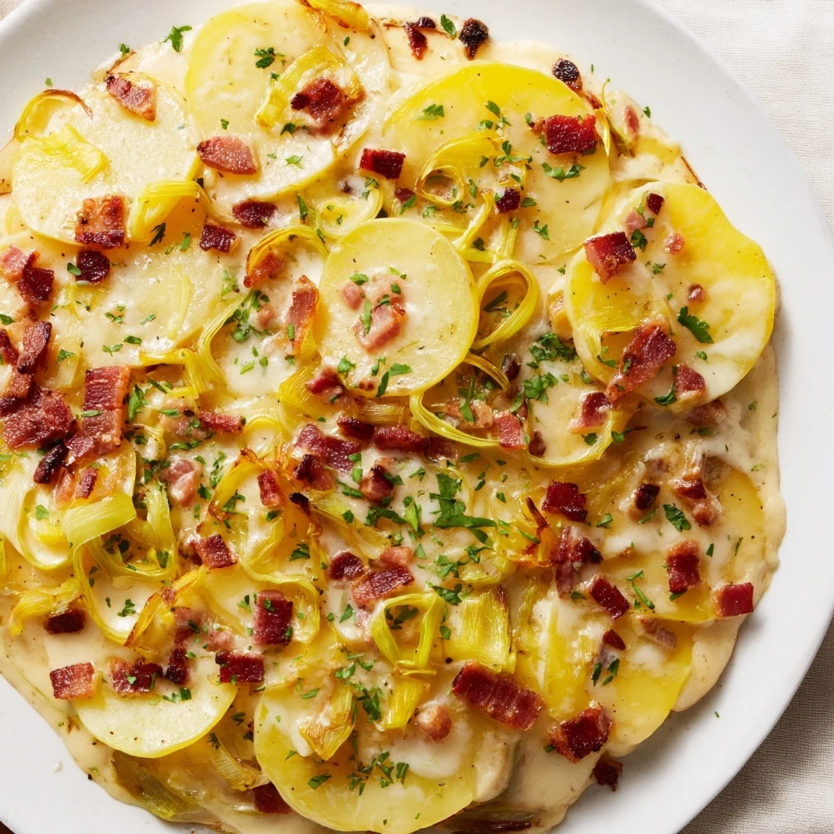 Deftiger Kartoffel Lauch Auflauf