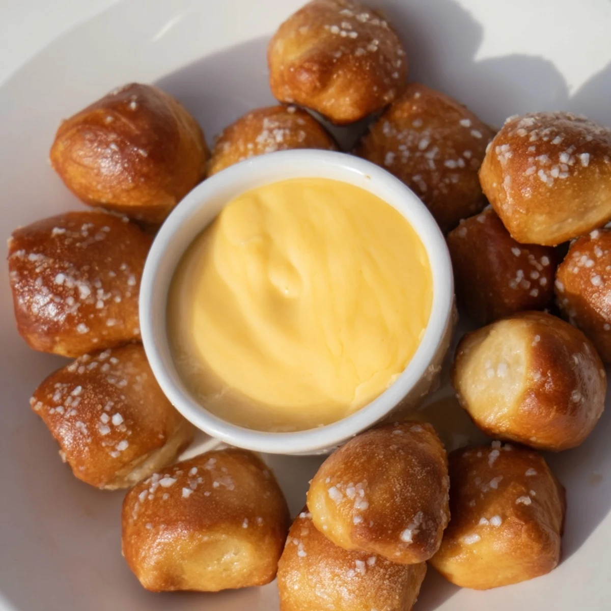 Mini Brezel Bites mit Käse