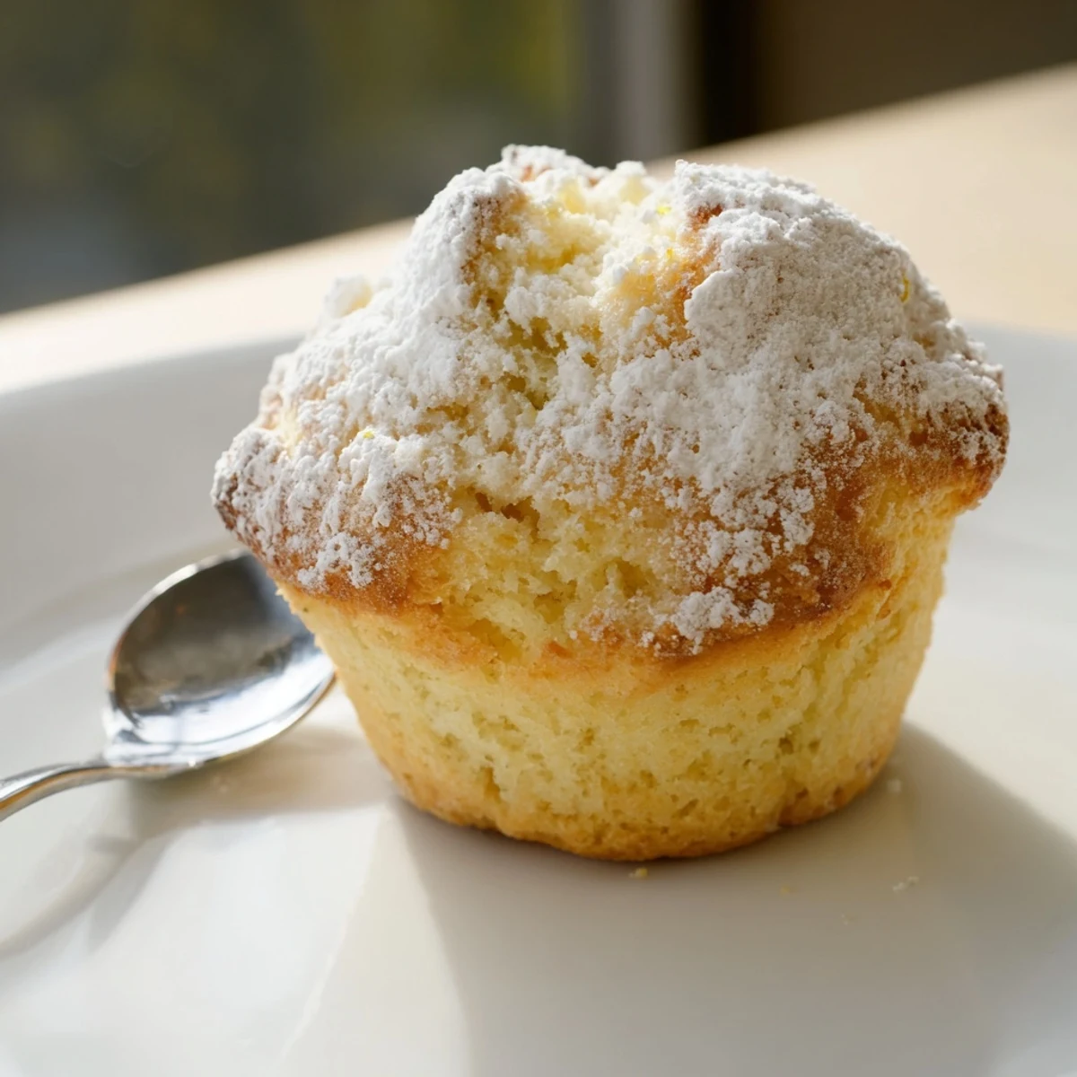 Fluffy Quark Muffins, golden-brown and fresh from the oven, ready for a delicious breakfast treat.
