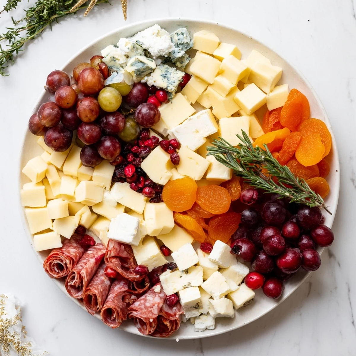 Festlicher Käsekranz Teller