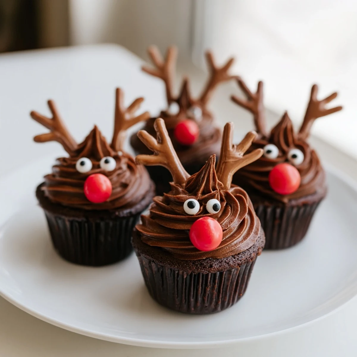 Festliche Schoko Rentier Platte