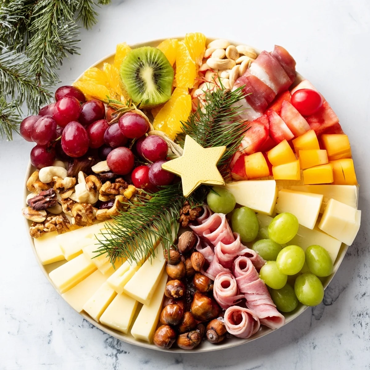 Festliche Baum Vorspeisenplatte