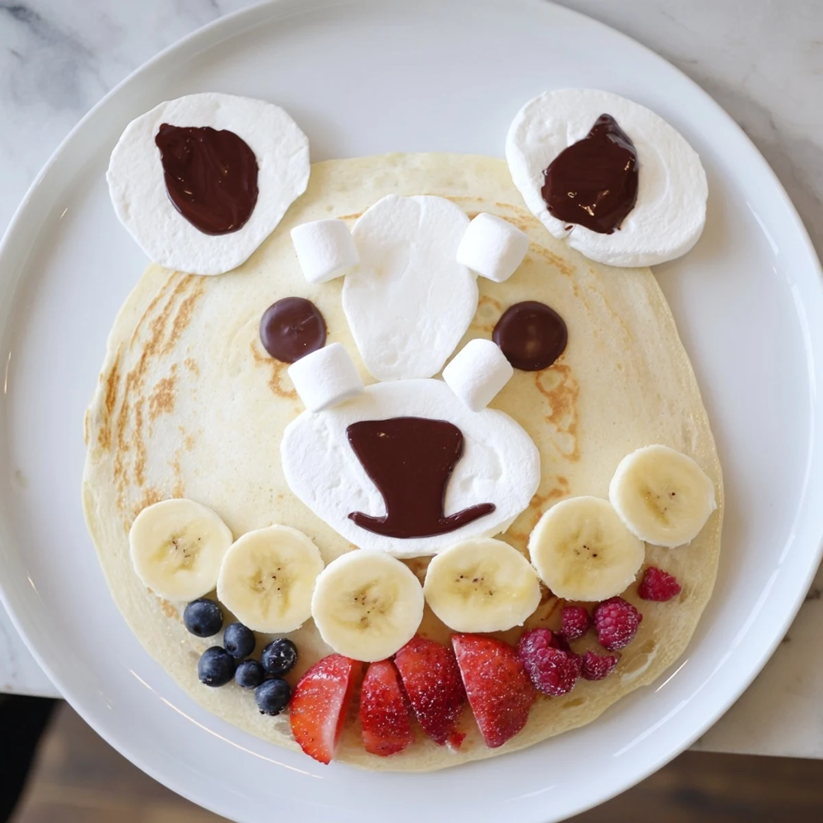 Polar Bear Pancake Stack