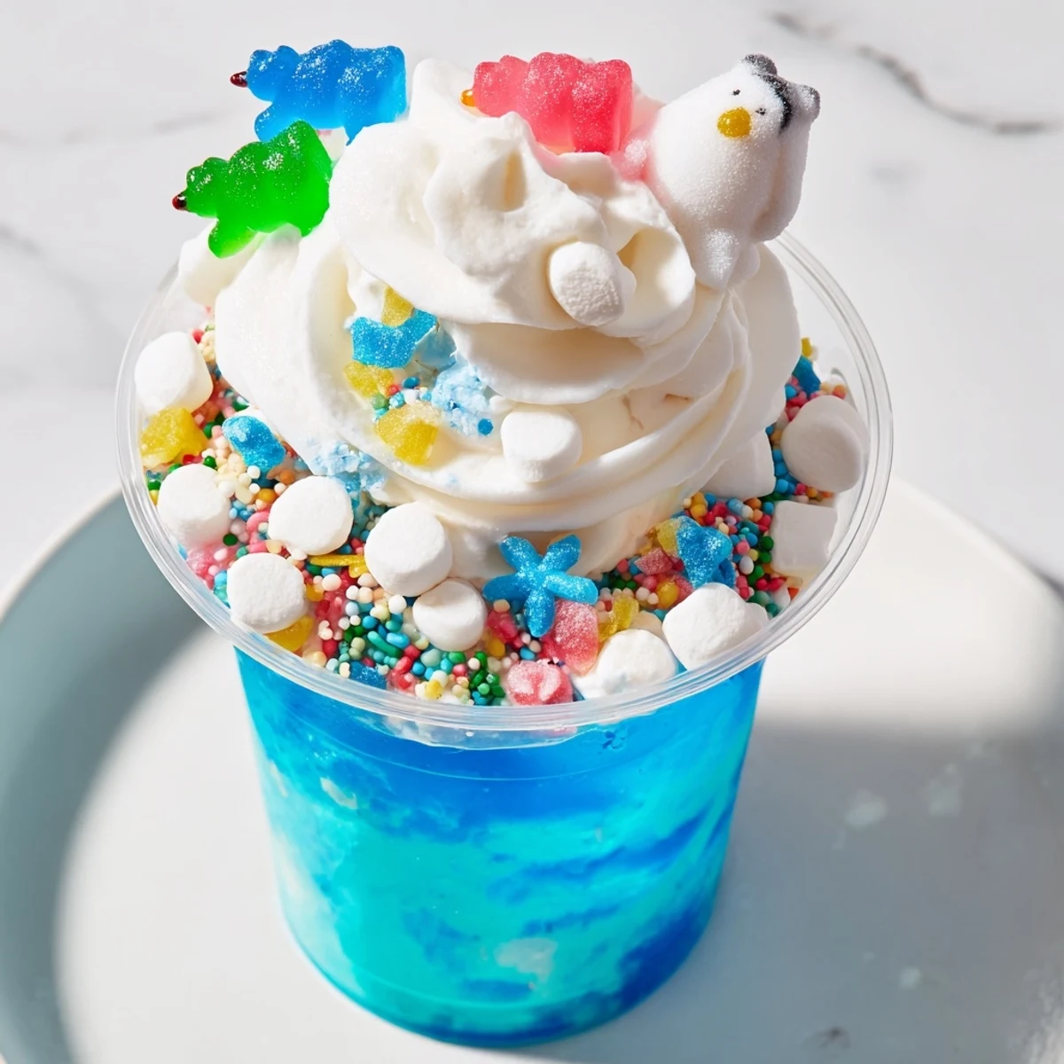 Snow Globe Jello Cups