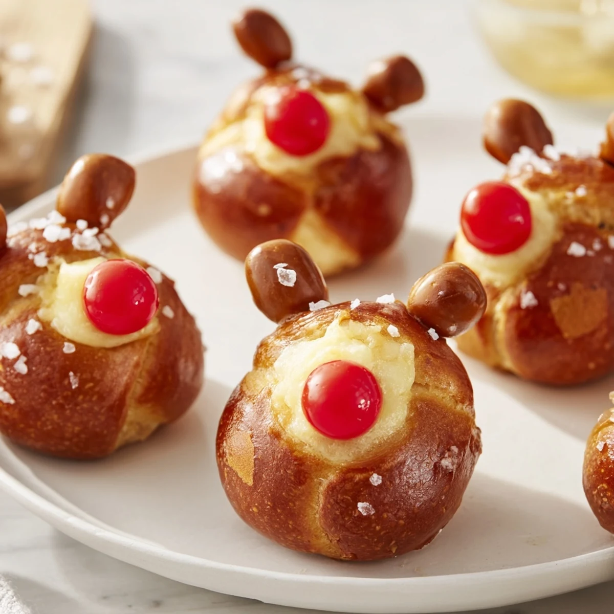 Rudolfs Red Nose Pretzel Bites