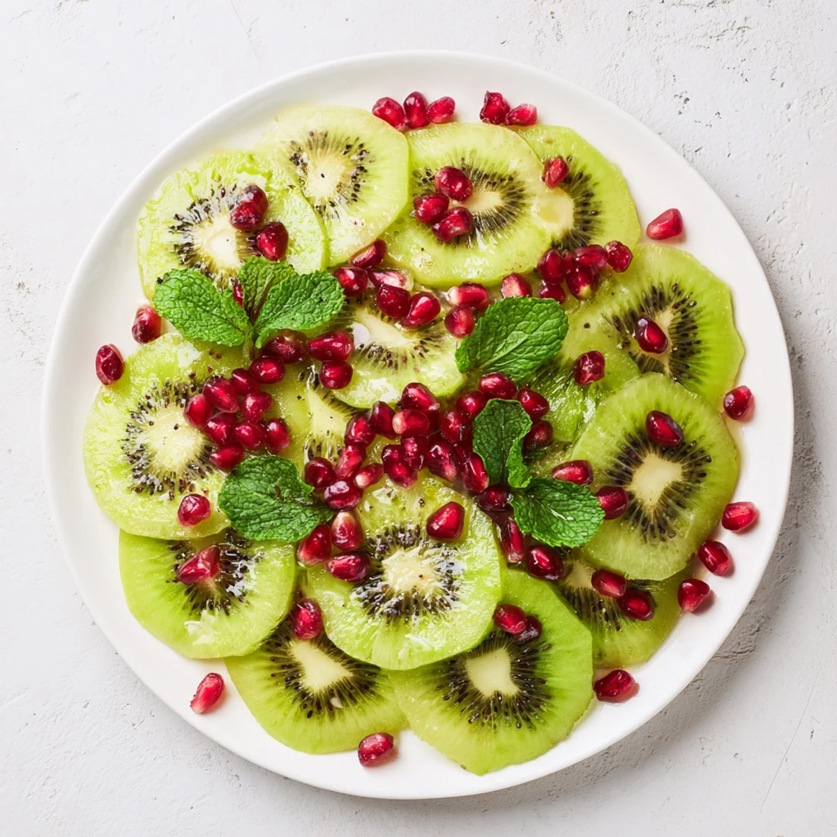Kiwi Granatapfel Weihnachtskranz
