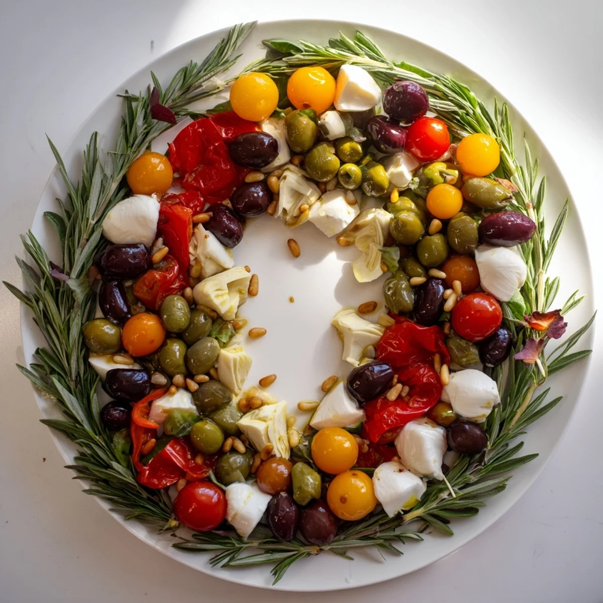 Olive Cherry Tomaten Girlande