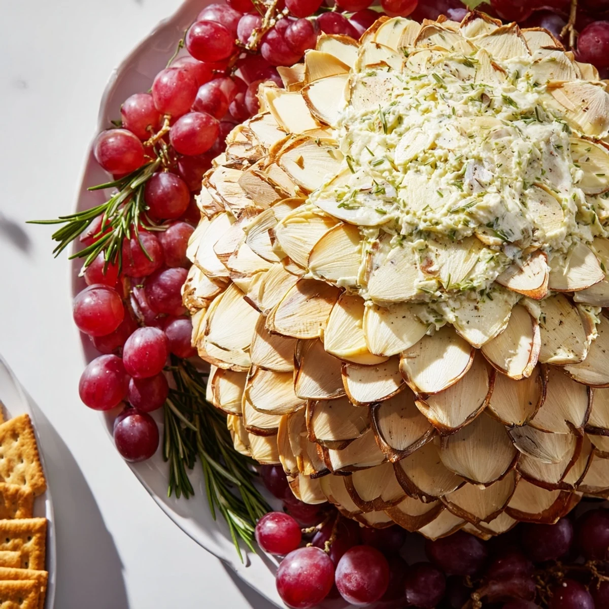 Winterlicher Tannenzapfen dip