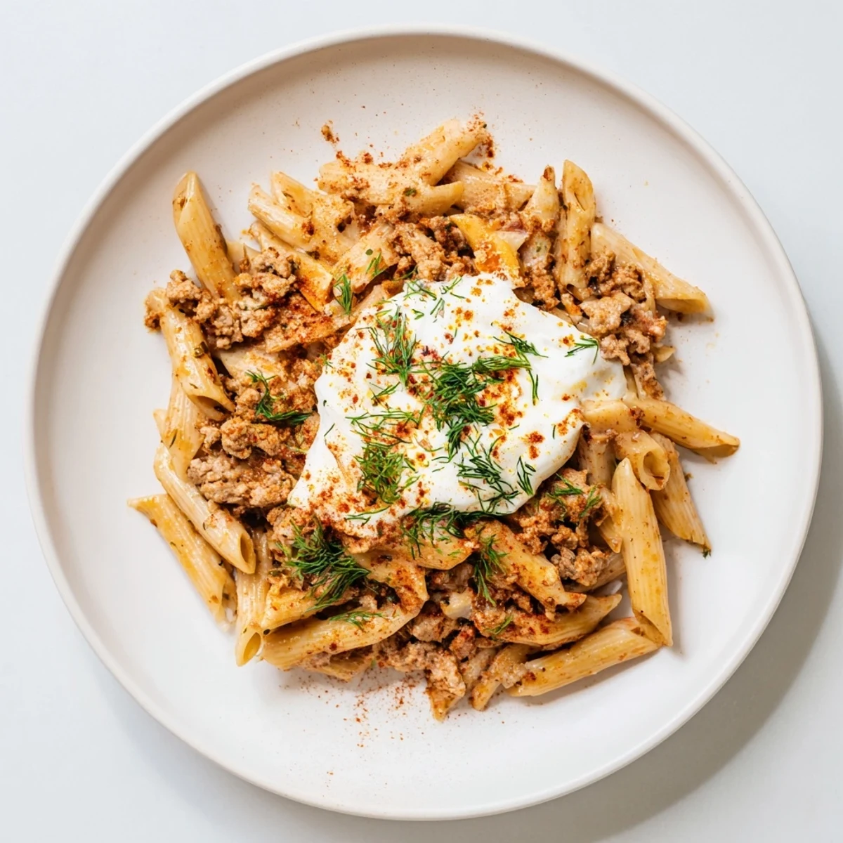 Here are the three ALT texts for the Turkish Pasta with Ground Turkey recipe photo, formatted to the requested specifications: