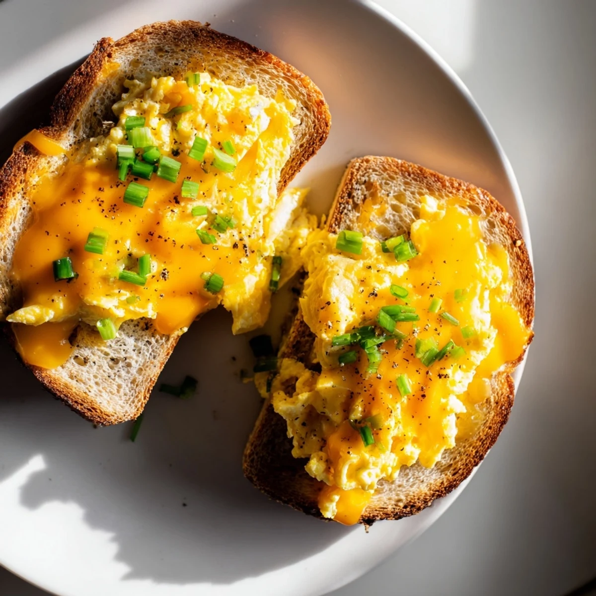 Golden-brown one-pan egg breakfast sandwich with melted cheese, ready for a quick and easy breakfast.