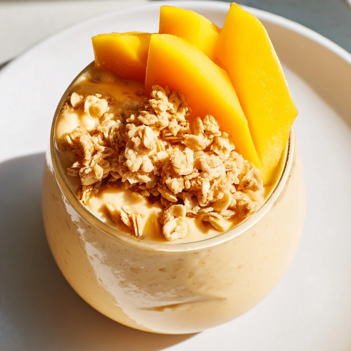 Mango cremige Overnight Oats