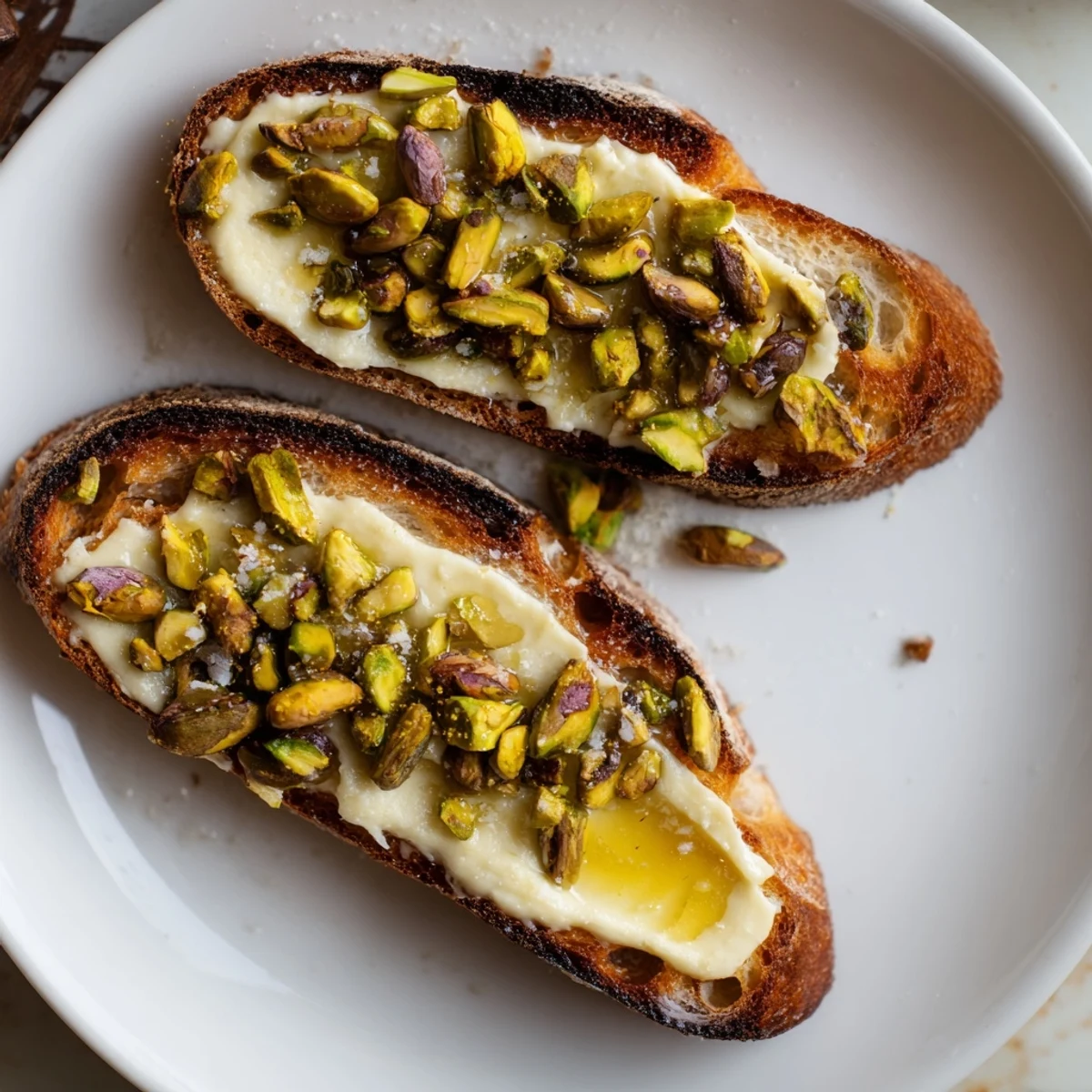 Pistazienbutter Honig Toast
