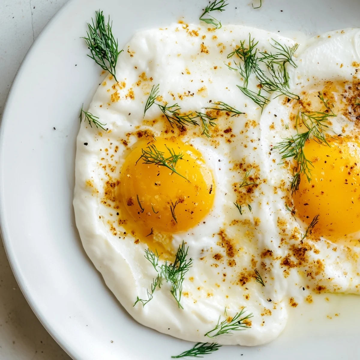 Silky poached eggs in this Cilbir recipe sit on garlicky yogurt, ready to be drizzled with spiced butter.