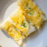 Savory Rice Paper Egg & Cheese Fold, beautifully cooked with a sprinkle of fresh scallions.