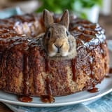 Osterhase Kuchen mit Kokos