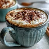 Gedämpfter Löffelfüllung von Ashwagandha Reishi Pilzkaffee, fertig zum Genuss.