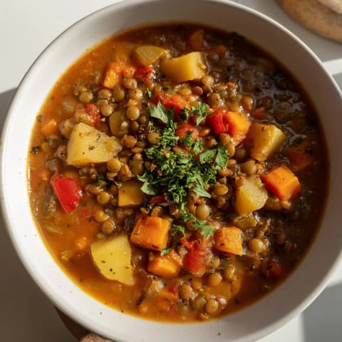 Herzhafter One-Pot Linseneintopf #13