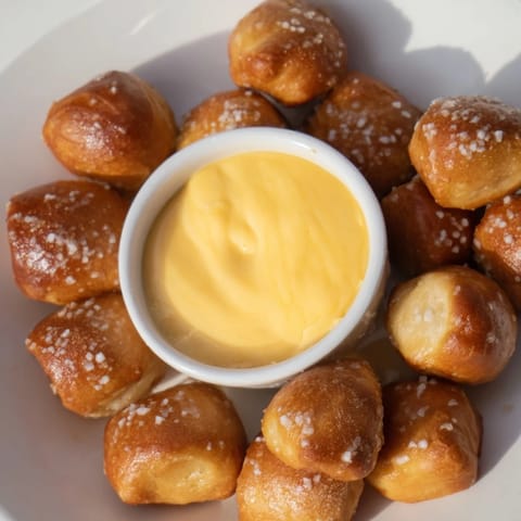 Mini Brezel Bites mit Käse