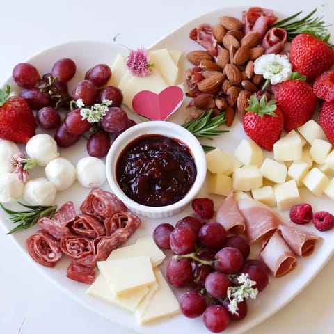 Charmanter herzförmiger Teller