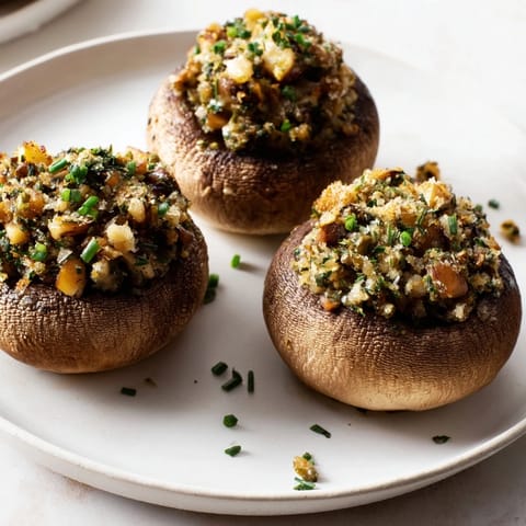 Savory Enchanted Forest Mushroom Nibbles with melted cheese and herbs, perfect for a magical gathering.