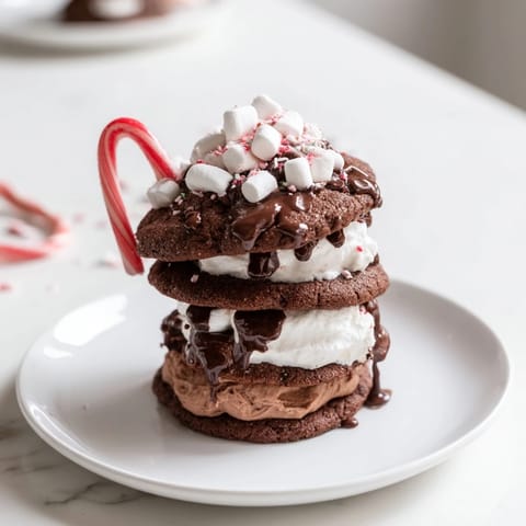 Hot Cocoa Cookie Stack