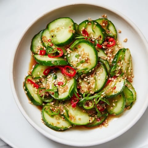 Tangy Shaken Asian Cucumber