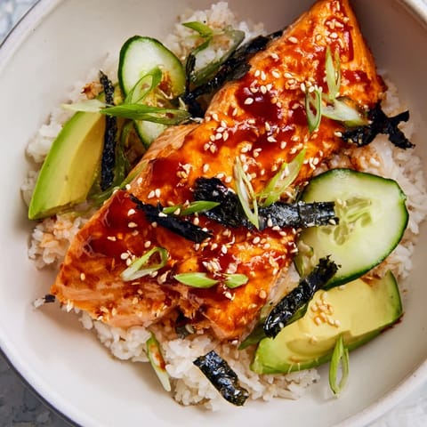 Sticky Orange Gochujang Lachs
