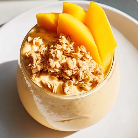 Mango cremige Overnight Oats