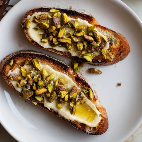 Pistazienbutter Honig Toast