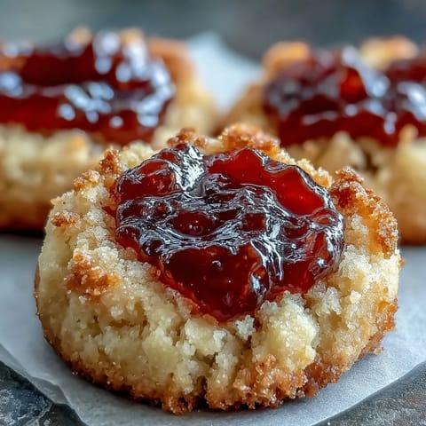 Buttery Guave Thumbprint Cookies