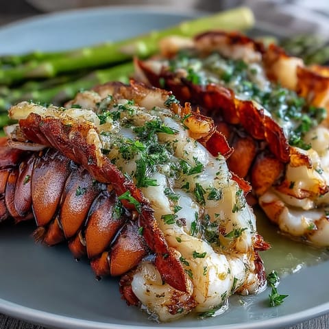 Keto Knoblauch Butter Hummer