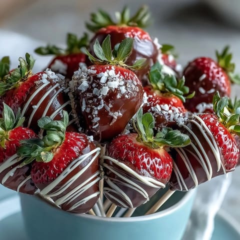 Valentinstag Schoko Erdbeeren Bouquet