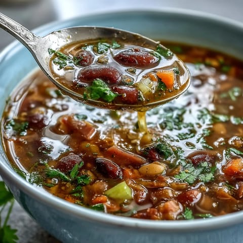 15-Bean Suppe mit Schinken