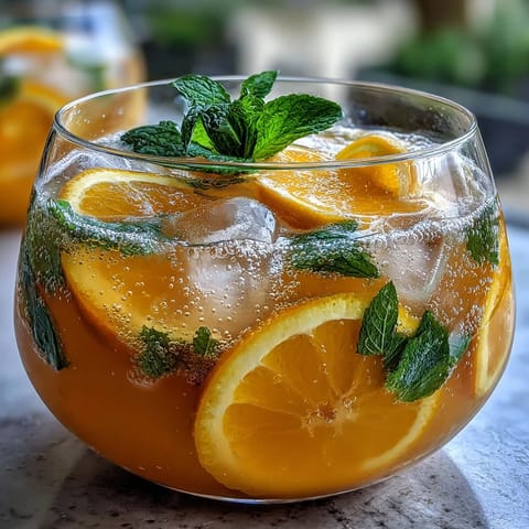 Spritziger Zitruspunsch Orange