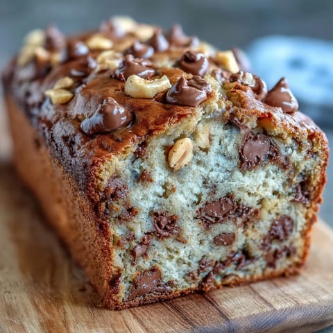 Banana Bread mit Erdnusschips