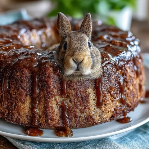 Osterhase Kuchen mit Kokos