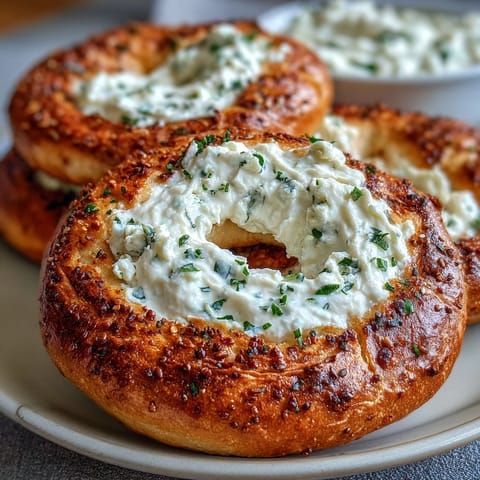 High-Protein Bagels Griechisch Dip