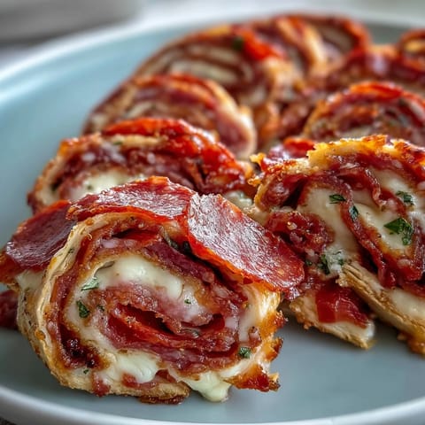 1. Lebendige italienische Sub-Röllchen mit Schinken, Salami, Peperoni und Provolone in weiche Tortillas gerollt.