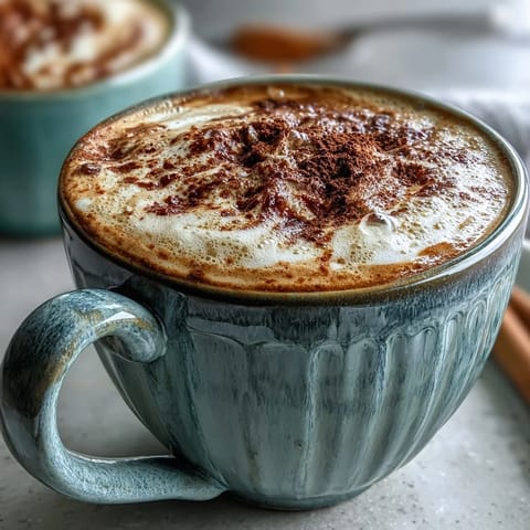 Gedämpfter Löffelfüllung von Ashwagandha Reishi Pilzkaffee, fertig zum Genuss.