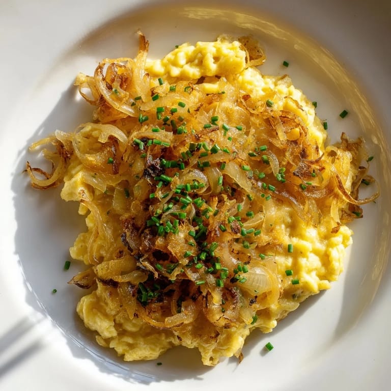 Melted cheese coats the tender spaetzle in this easy cheesy spaetzle skillet recipe.