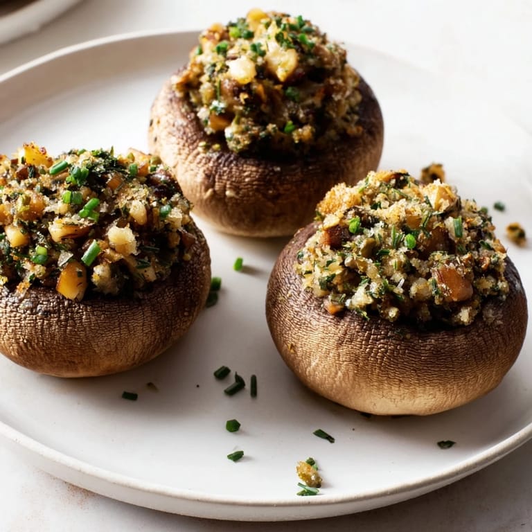 Savory Enchanted Forest Mushroom Nibbles with melted cheese and herbs, perfect for a magical gathering.