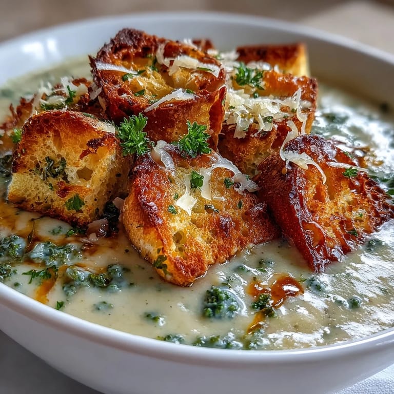 Steaming Cauliflower and Broccoli Soup in a rustic bowl next to fresh veggies.