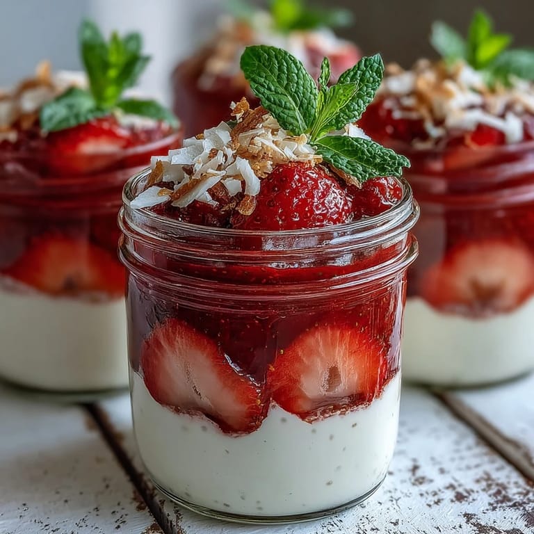 Freshly prepared Strawberry Chia Seed Pudding with vibrant fruit layers, a vegan breakfast for U.S. audiences.