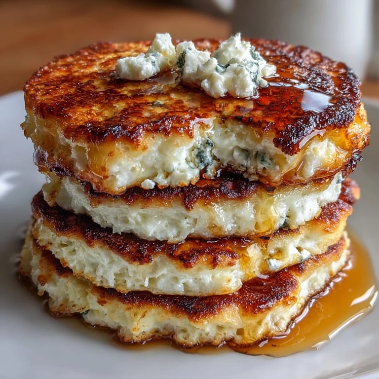 Glutenfreie Meagerquark-Pfannkuchen mit goldener Kruste, ideal für einen energiegeladenen Start in den Tag.