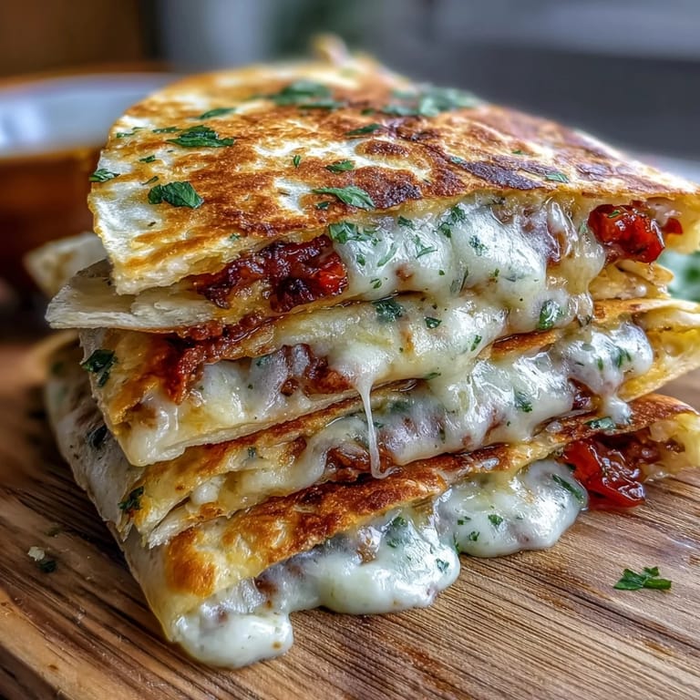 Knusprige Mini-Quasadillas mit Cheddar und Paprika, perfekt zum Dippen in fruchtiger Tomatensalsa.