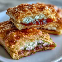 Fluffige, goldbraune Pasteten gefüllt mit süßer Guavenpaste und cremigem Käse, perfekt für Frühstück oder Dessert.